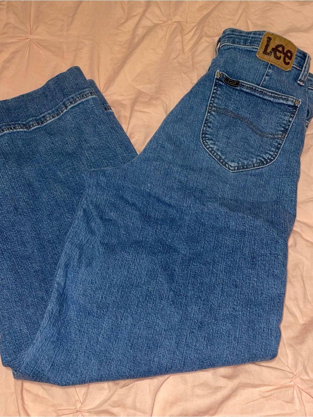 Lee Women's Blue Wide Leg Denim Jeans